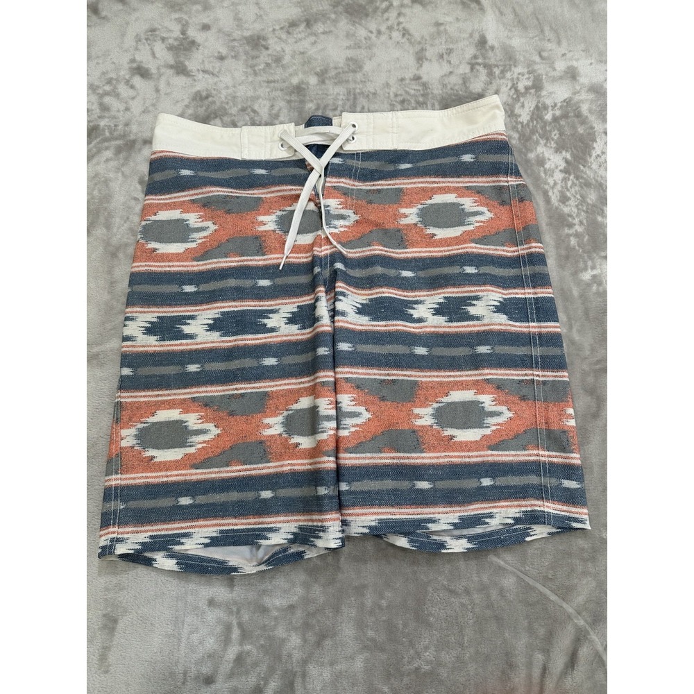 Mossimo Supply Co Shorts Mens Size 32 Multicolor Aztec Style Drawstring‎ Pocket